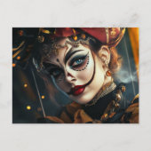 Zirkusfrau Postkarte (Vorderseite)