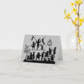 Zirkusgruppe Karte (Gelbe Blume)