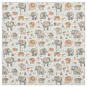 Zirkuskapern: Whimsy-Elefant Stoff