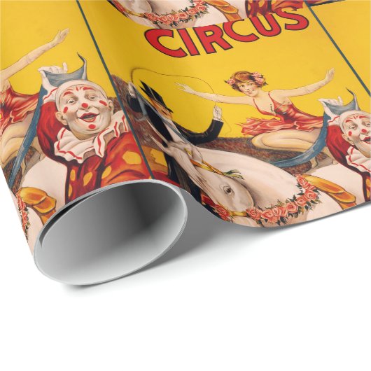 Zirkuskunst Geschenkpapier (Rolleneckpunkt)