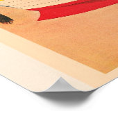 Zirkuslöwen, Vintage-Illustration, Poster (Ecke)