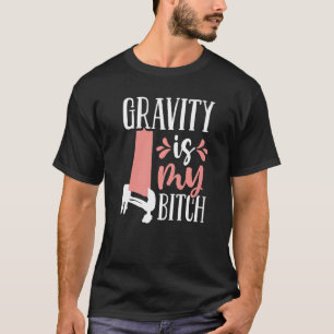 Zirkusluftreifen Akrobaten Turnerin Luftseide Da T-Shirt