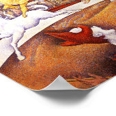 Zirkusmalerei von Georges Seurat Poster (Ecke)
