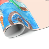 Zirkusmuster Geschenkpapier (Rolleneckpunkt)