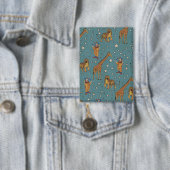 Zirkusmuster im Vintage-Stil Button (Insitu)