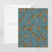 Zirkusmuster im Vintage-Stil Postkarte (Vorne/Hinten)