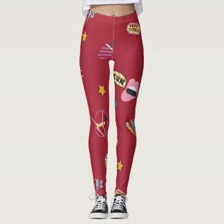 Zirkusmuster-Leggings Leggings
