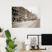 Zirkusparade in Tacoma WA um 1900 Poster (Heimbüro)