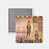 Zirkusparade von Georges Seurat Magnet (Vorderseite/Rückseite)