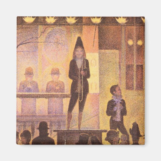Zirkusparade von Georges Seurat Magnet (Vorne)