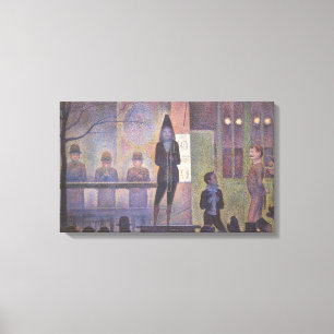 Zirkusparade von Georges Seurat, Vintage Art Leinwanddruck