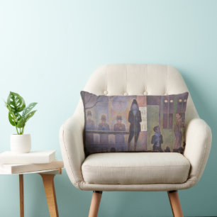 Zirkusparade von Georges Seurat, Vintage Art Lendenkissen