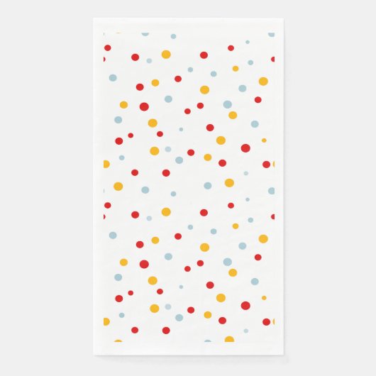Zirkusparty Farbkugeln Kindergeburtstag Serviette (Vorderseite)