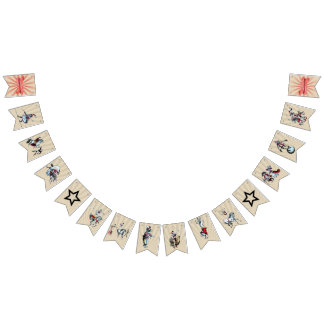Zirkusparty-Wimpelkette im Vintage-Stil Wimpelkette