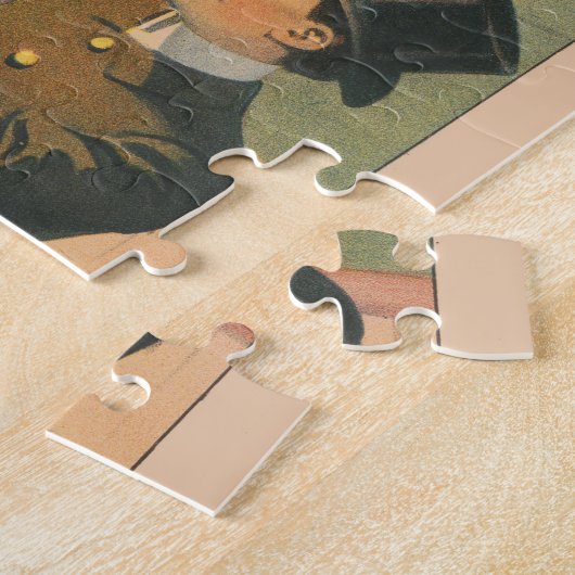 Zirkuspferd, das durch einen Flammenhaufen springe Puzzle (Seite)