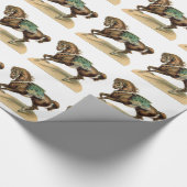 Zirkuspferd im Vintage-Stil Geschenkpapier (Ecke)
