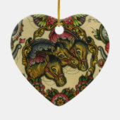 Zirkuspferde Keramikornament (Hinten)