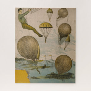Zirkusplakat einer Luftballonvorstellung Puzzle