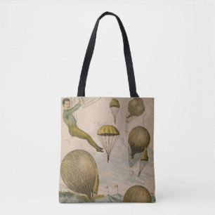 Zirkusplakat einer Luftballonvorstellung Tasche