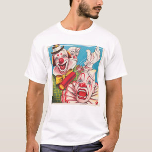 Zirkusplakat mit Clowns und Feuerwerkskörper T-Shirt