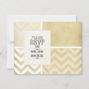 Zirkusplakat-Stil - Ombre-Chevron-Streifen-Zickzac Save The Date