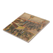 Zirkusposter, ausgestellt in einem Zelt Fliese (Seite)