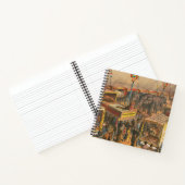 Zirkusposter, ausgestellt in einem Zelt Notizblock (Innenseite)