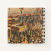 Zirkusposter, ausgestellt in einem Zelt Notizblock (Rückseite)