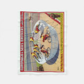 Zirkusposter der sieben Gaynells-Reitbikes Fleecedecke (Vorderseite)