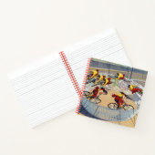 Zirkusposter der sieben Gaynells-Reitbikes Notizblock (Innenseite)