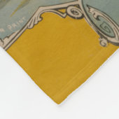 Zirkusposter einer Luftballondarstellung Fleecedecke (Ecke)