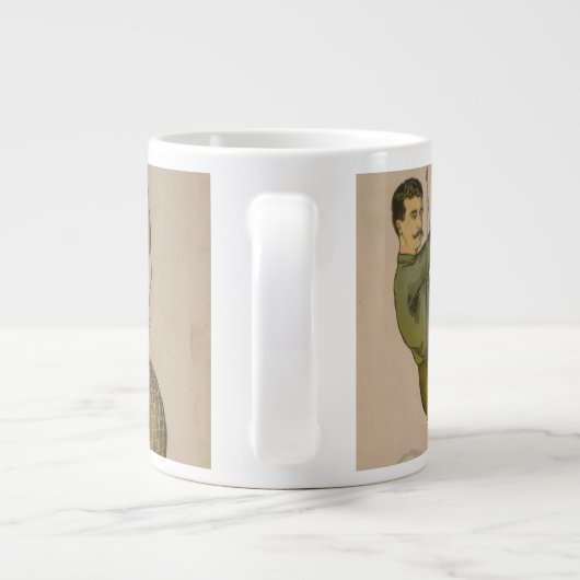 Zirkusposter einer Luftballondarstellung Jumbo-Tasse (Rückseite)