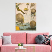 Zirkusposter einer Luftballondarstellung Leinwanddruck (Insitu (Wohnzimmer))