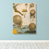 Zirkusposter einer Luftballondarstellung Leinwanddruck (Insitu (Holzboden))
