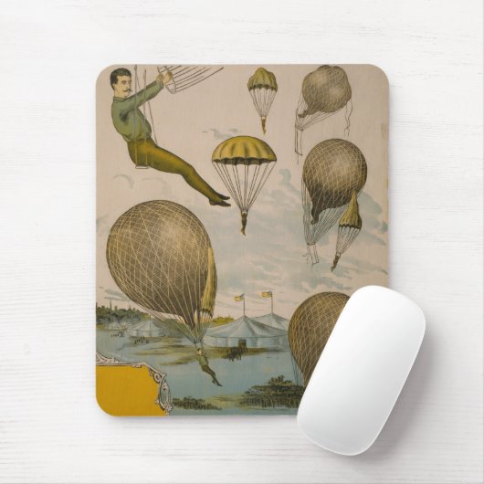 Zirkusposter einer Luftballondarstellung Mousepad (Mit Mouse)