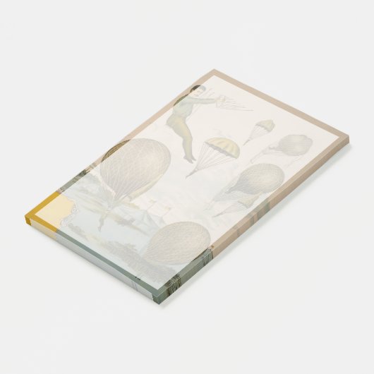 Zirkusposter einer Luftballondarstellung Post-it Klebezettel (angewinkelt)