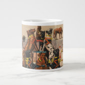 Zirkusposter großer Dänen mit Trainer Jumbo-Tasse (Vorderseite)