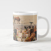 Zirkusposter großer Dänen mit Trainer Jumbo-Tasse (Rechts)