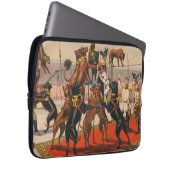 Zirkusposter großer Dänen mit Trainer Laptopschutzhülle (Vorne Rechts)