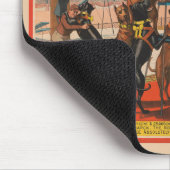 Zirkusposter großer Dänen mit Trainer Mousepad (Ecke)