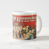 Zirkusposter mit 63 Darstellenden Pferden in einem Jumbo-Tasse (Vorderseite Rechts)