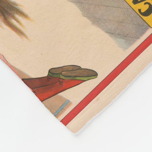 Zirkusposter mit Acrobatic Acts, Circa 1899. Fleecedecke (Ecke)