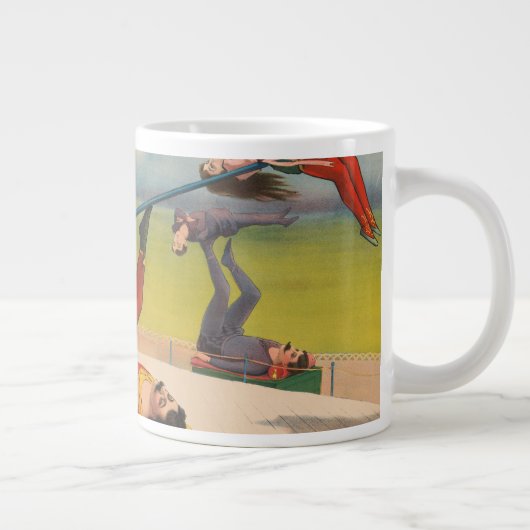 Zirkusposter mit Acrobatic Acts, Circa 1899. Jumbo-Tasse (Rechts)