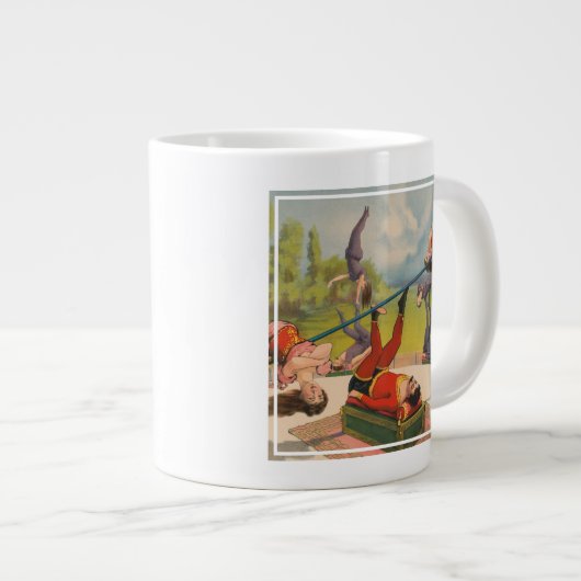 Zirkusposter mit Acrobatic Acts, Circa 1899. Jumbo-Tasse (Vorderseite Rechts)