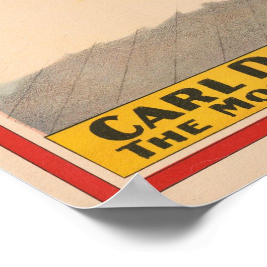 Zirkusposter mit Acrobatic Acts, Circa 1899. Poster (Ecke)