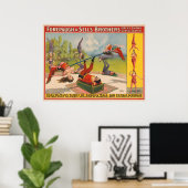 Zirkusposter mit Acrobatic Acts, Circa 1899. Poster (Heimbüro)