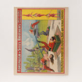Zirkusposter mit Acrobatic Acts, Circa 1899. Puzzle (Vertikal)