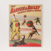 Zirkusposter mit Clowns mit Darstellenden Hunden Puzzle (Vertikal)