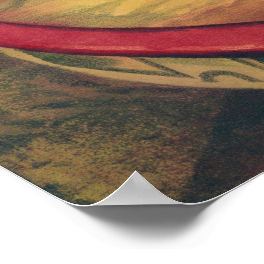 Zirkusposter mit darstellender Akrobat Poster (Ecke)