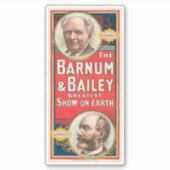 Zirkusposter mit Portraits von Barnum & Bailey Aufkleber (Vorderseite)